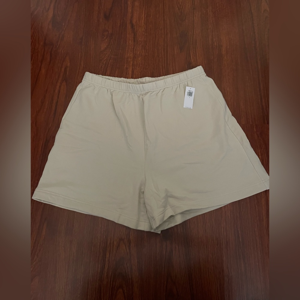 NWT old navy women’s high waisted roll down fleece pajama sweat shorts
